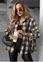 Cămașă w kratę Cozy Edit bluemarin