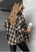 Cămașă w kratę Cozy Edit bluemarin