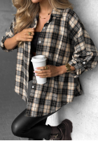 Cămașă w kratę Cozy Edit bluemarin