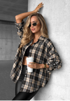 Cămașă w kratę Cozy Edit bluemarin