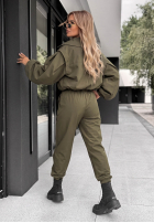 din material textil Pantaloni balloon Meet Me kaki