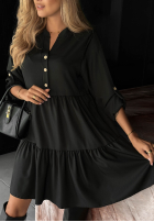 Rochie oversize z falbanka Modern Charm bej