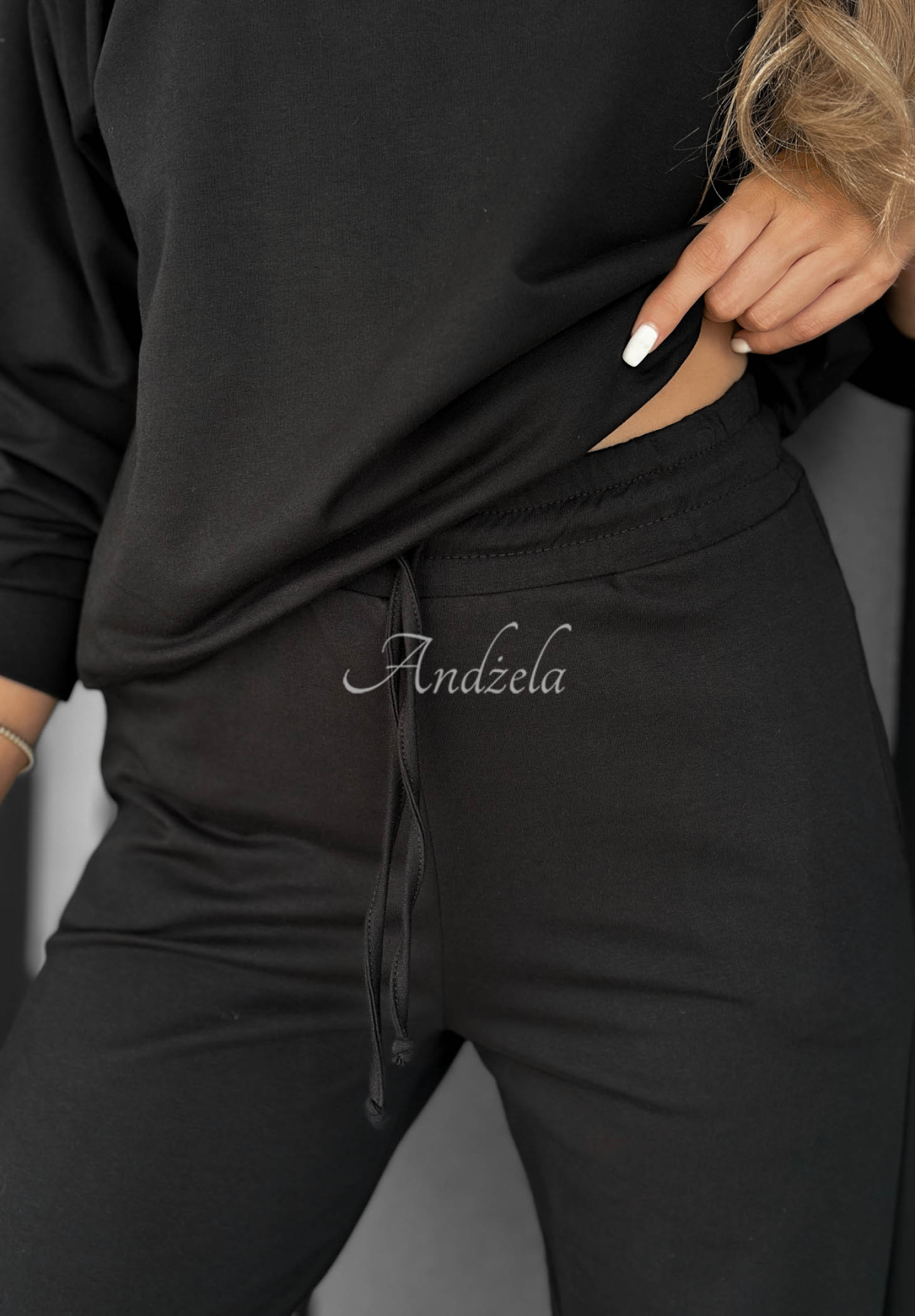 Pantaloni de trening din bumbac wide leg Never Late