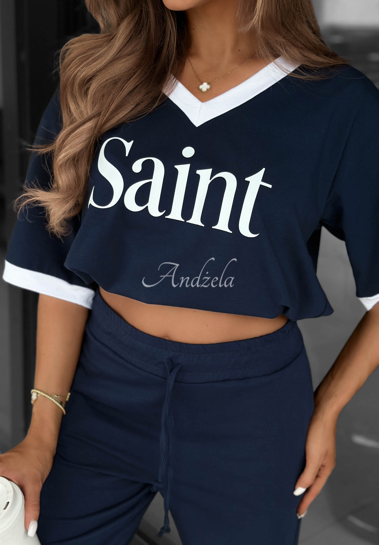 Tricou din bumbac cu imprimeu Saint