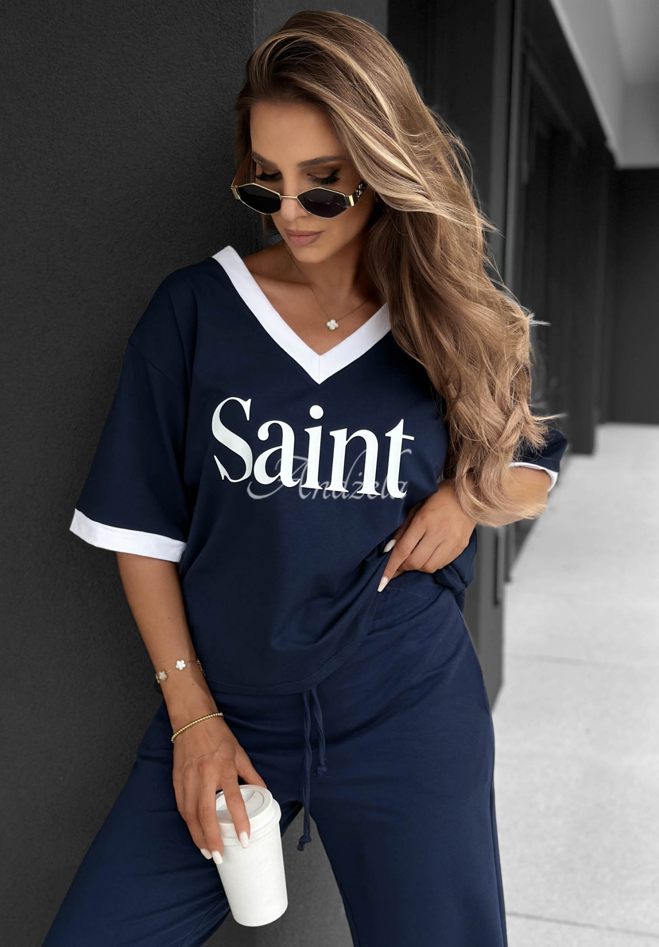 Tricou din bumbac cu imprimeu Saint