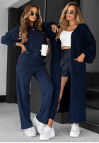 din material textil Pantaloni Never Late bluemarin