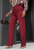 Eleganckie spodnie Pantaloni de tip țigaretă Perfect Timing roz pudră