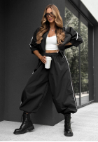 Compleu de trening Hanorac i Pantaloni z lampasem Unbelievable ciocolatiu