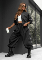 Compleu de trening Hanorac i Pantaloni z lampasem Unbelievable ciocolatiu