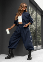 Compleu de trening Hanorac i Pantaloni z lampasem Unbelievable ciocolatiu