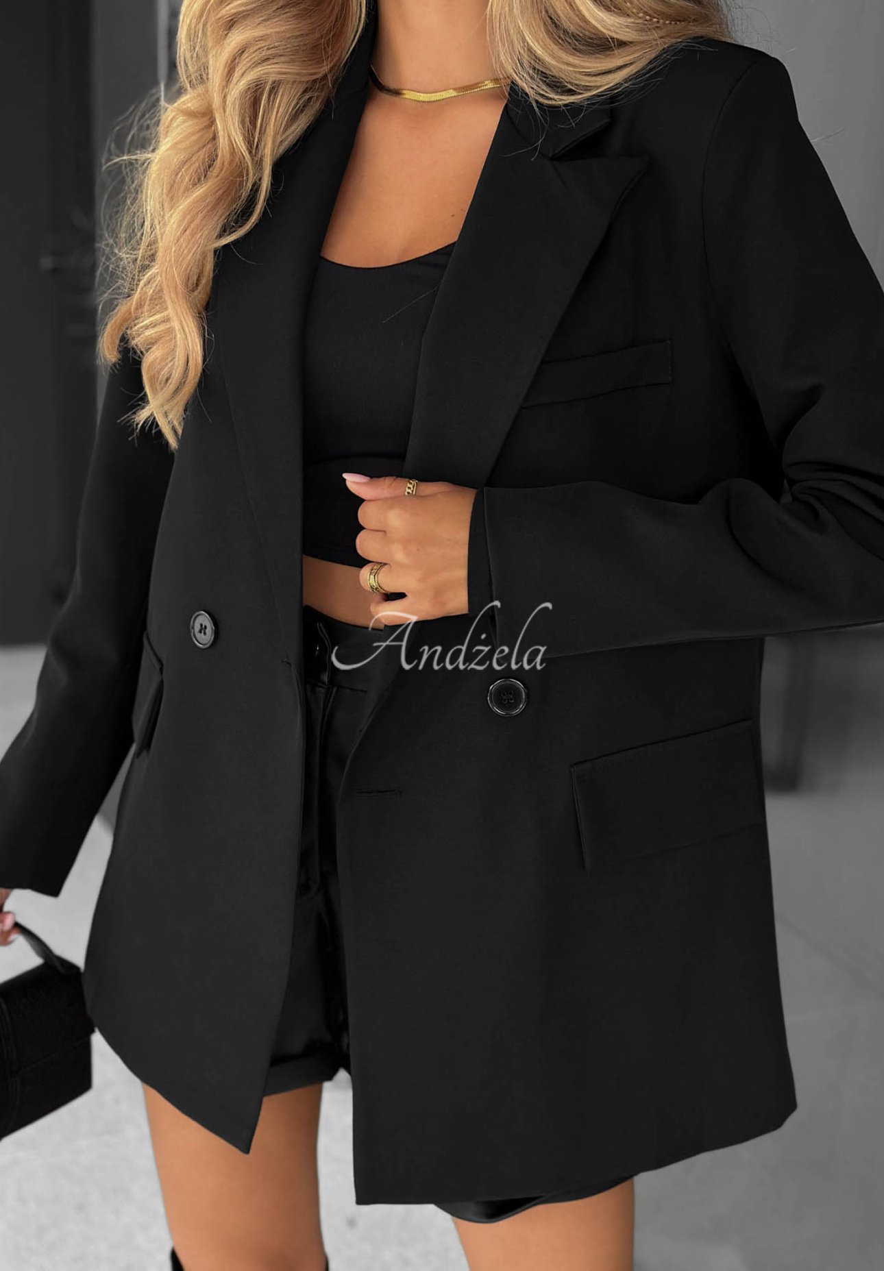 Sacou la două rânduri de nasturi Classy Touch