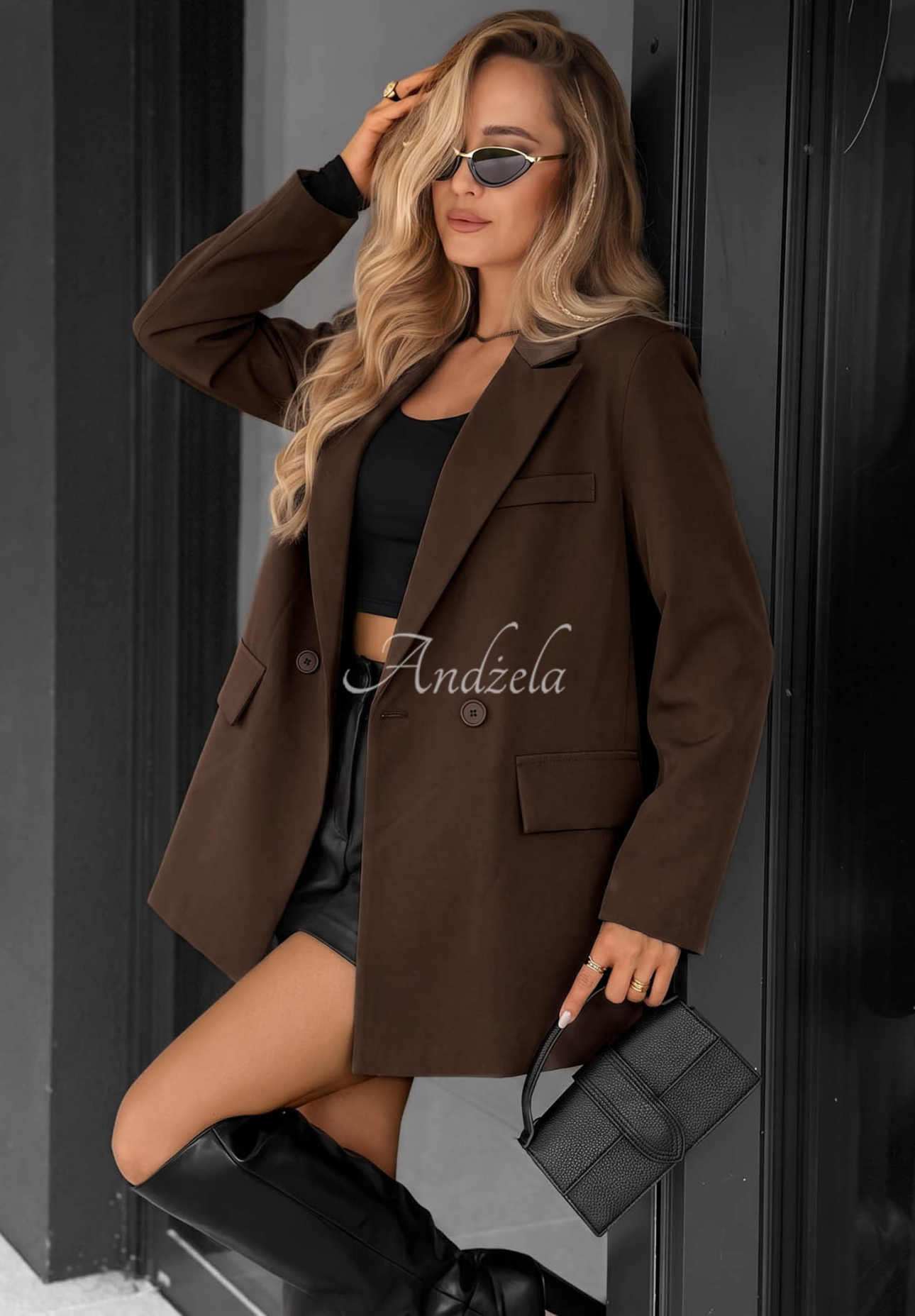 Sacou la două rânduri de nasturi Classy Touch