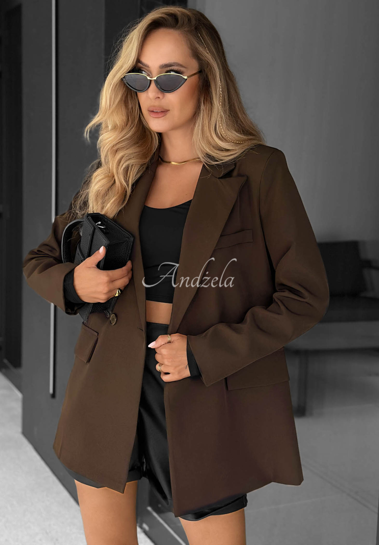 Sacou la două rânduri de nasturi Classy Touch