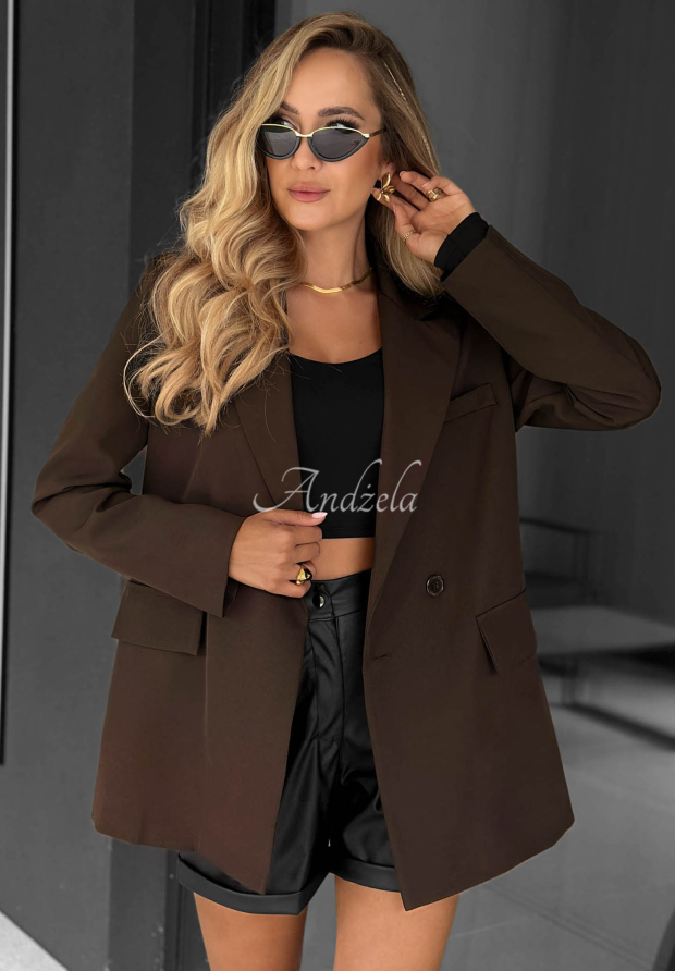 Sacou la două r&acirc;nduri de nasturi Classy Touch