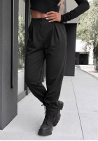 din material textil Pantaloni ze ściągaczami What You Wanted negre