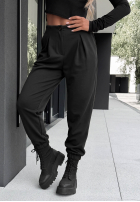 din material textil Pantaloni ze ściągaczami What You Wanted negre