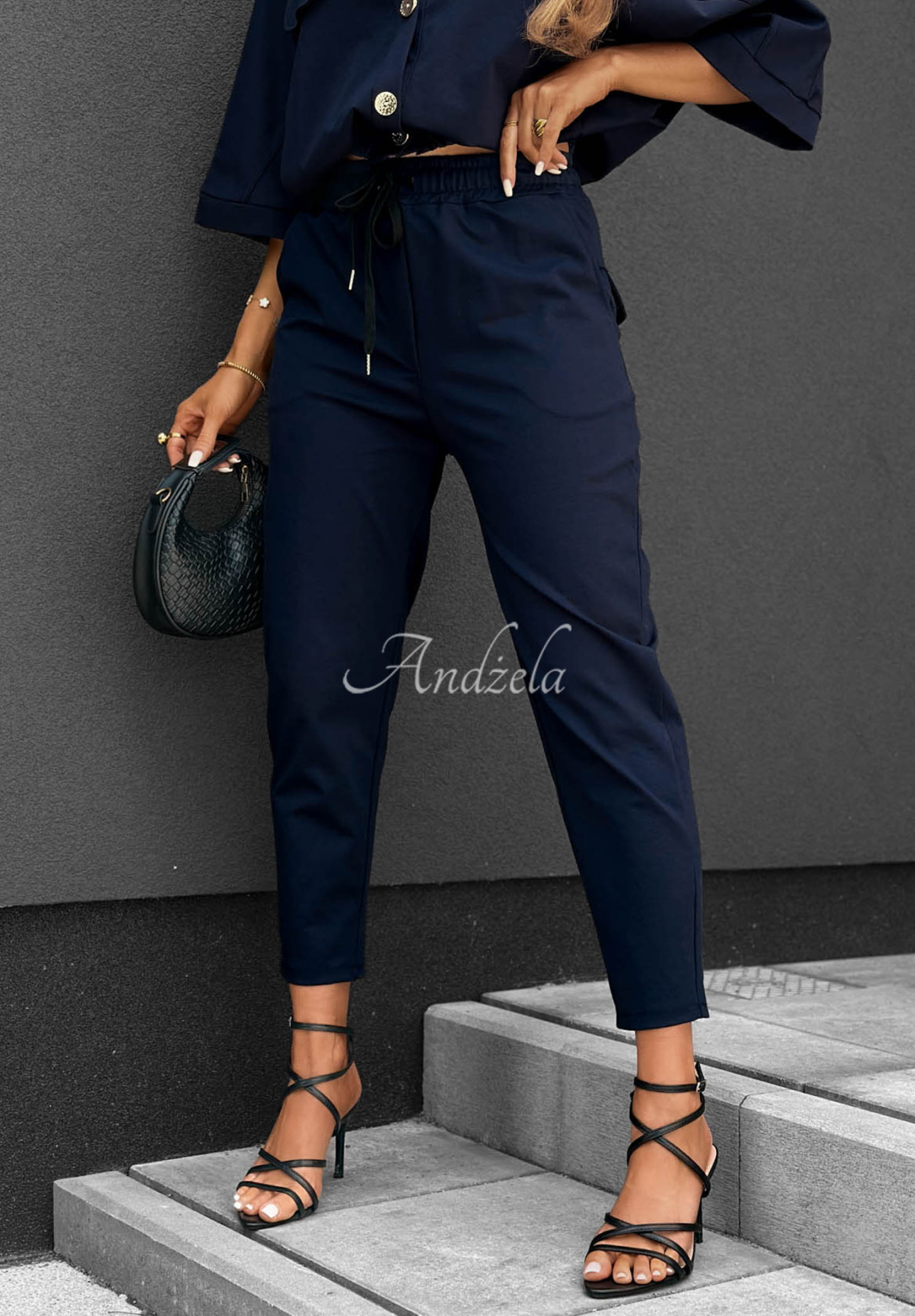 Compleu din bumbac cu bluză și pantaloni Feeling Good
