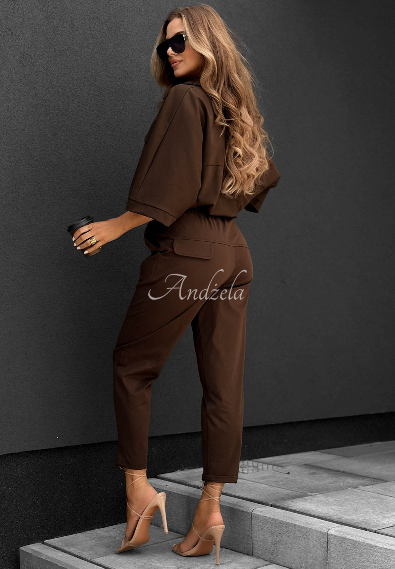 Compleu din bumbac cu bluză și pantaloni Feeling Good