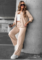 Compleu de trening Hanorac z guzikami i Pantaloni Comfort Story bluemarin