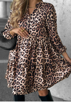 Rochie oversize z falbanka Modern Charm bej