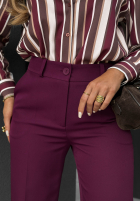 Eleganckie spodnie Pantaloni de tip țigaretă Perfect Timing roz pudră