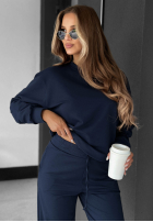 din material textil Pantaloni Never Late bluemarin