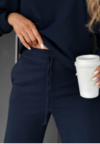 din material textil Pantaloni Never Late bluemarin