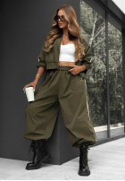 Compleu de trening Hanorac i Pantaloni z lampasem Unbelievable ciocolatiu