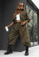 Compleu de trening Hanorac i Pantaloni z lampasem Unbelievable ciocolatiu