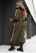 Compleu de trening Hanorac i Pantaloni z lampasem Unbelievable ciocolatiu