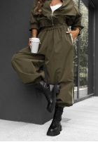Compleu de trening Hanorac i Pantaloni z lampasem Unbelievable ciocolatiu