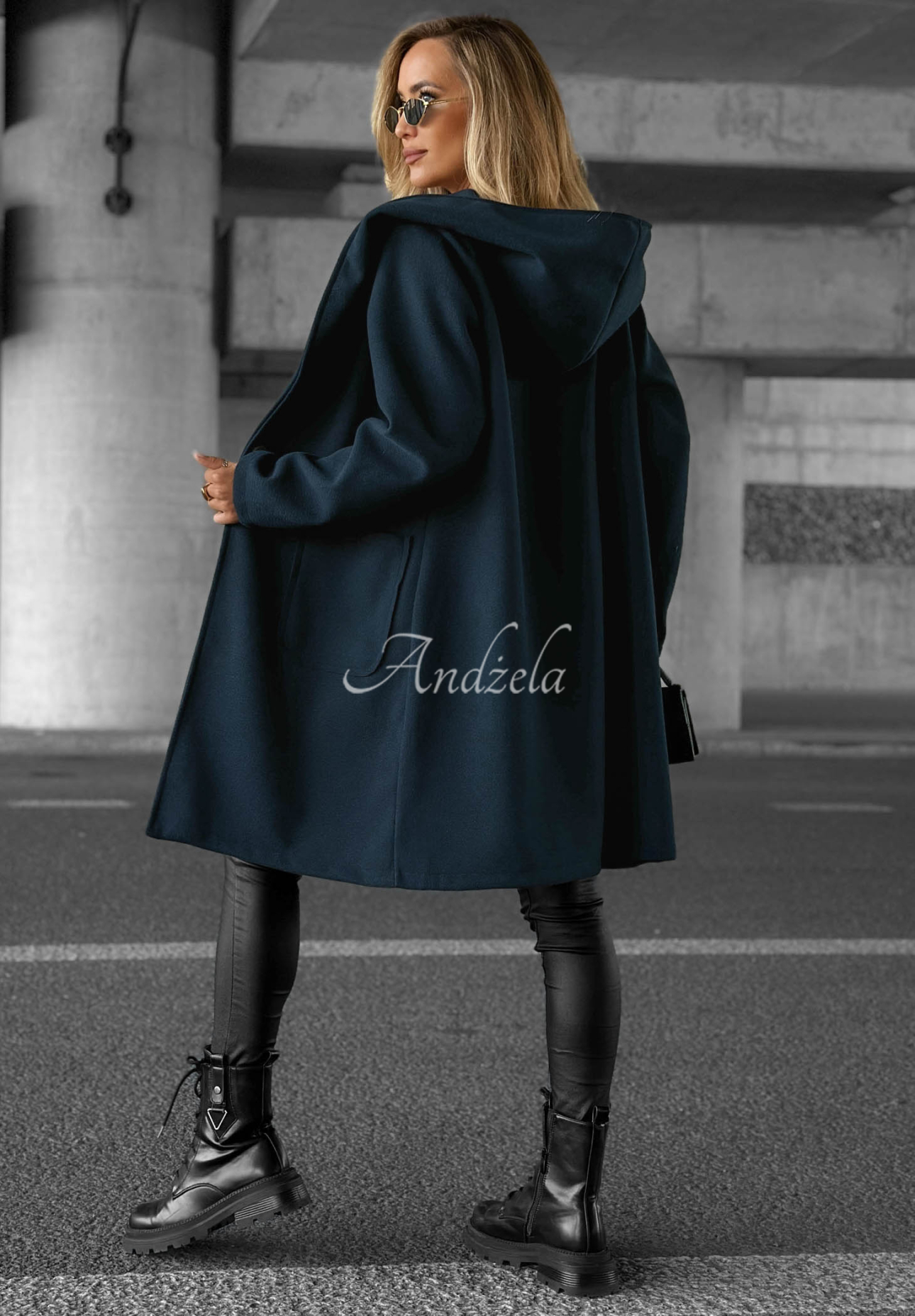 Pardesiu lung oversize cu glugă Autumn Coat