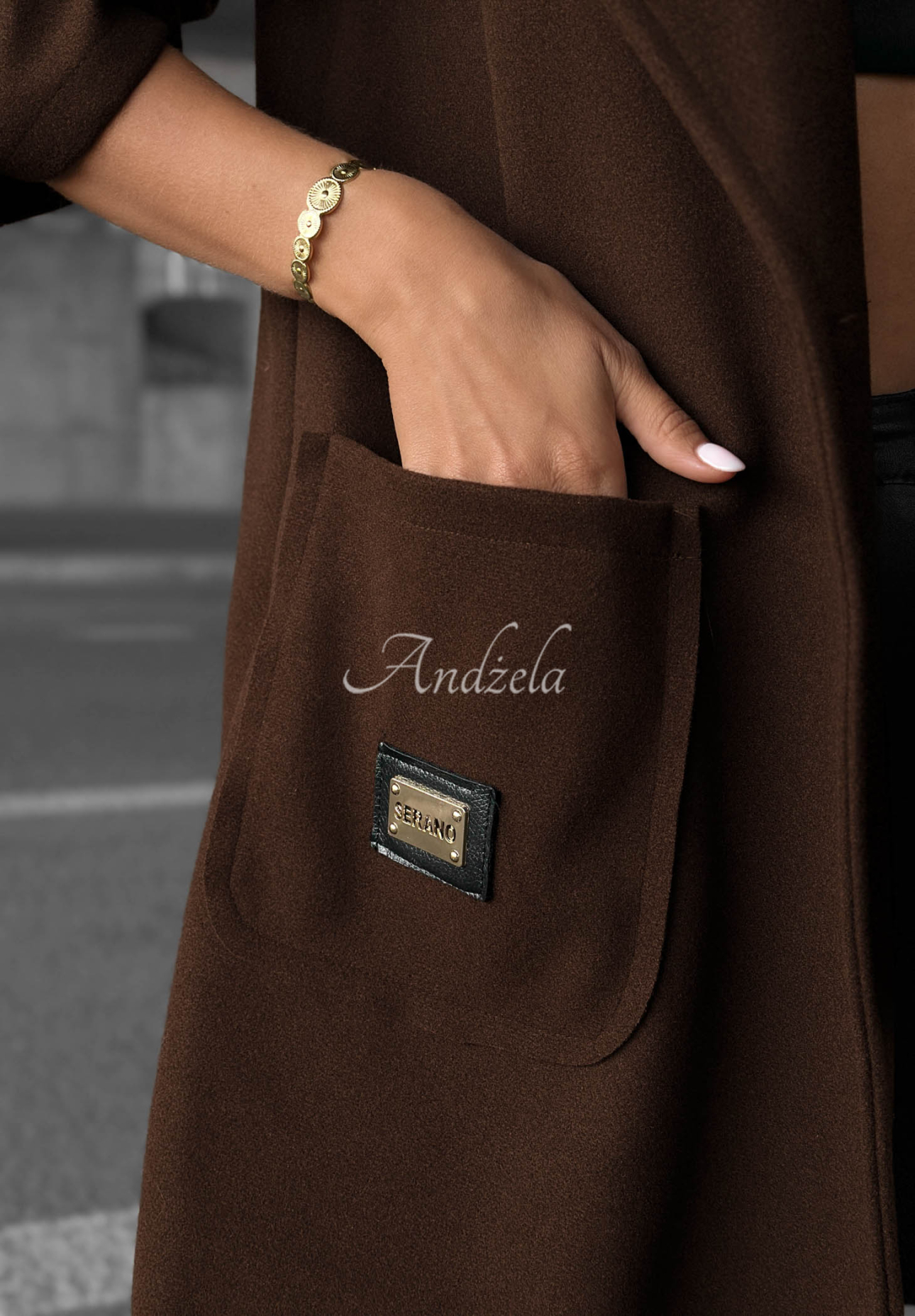 Pardesiu lung oversize cu glugă Autumn Coat