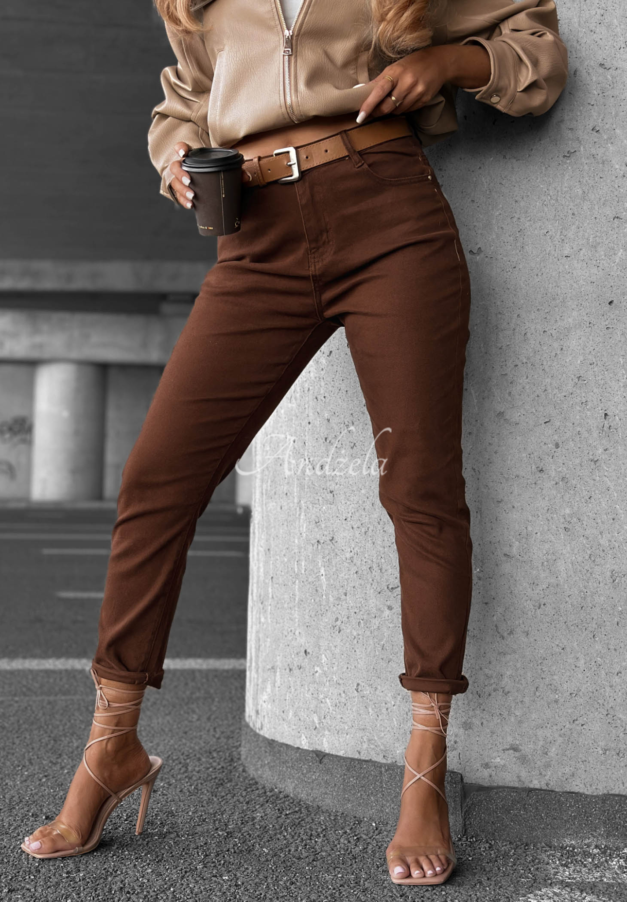 Blugi skinny cu curea Worth It