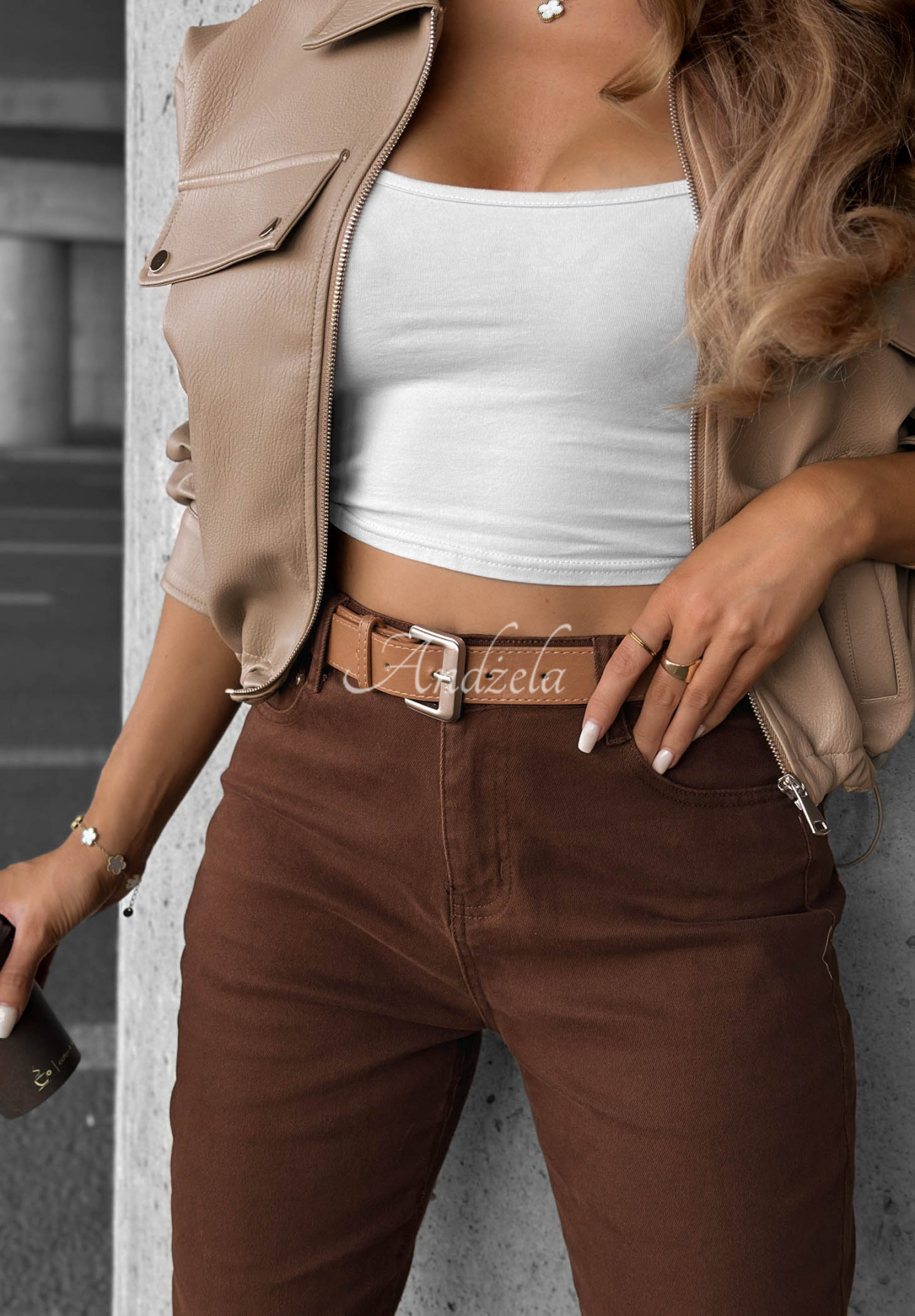 Blugi skinny cu curea Worth It