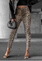 Pantaloni din denim a panterkę Wild Dream bej