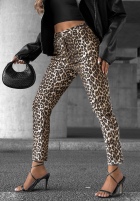 Pantaloni din denim a panterkę Wild Dream bej