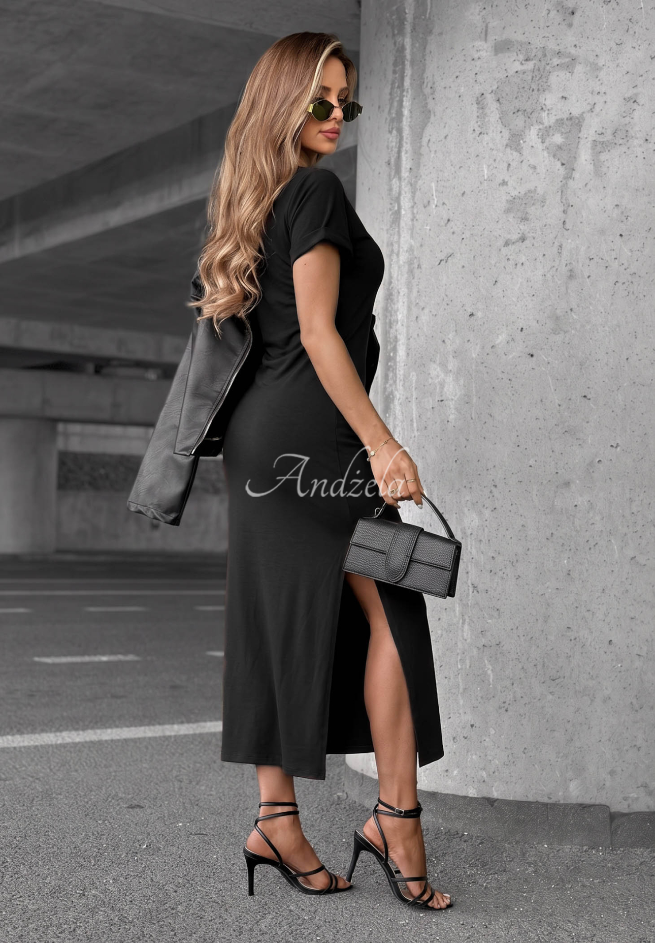 Rochie midi din bumbac cu legare Lady Perfection