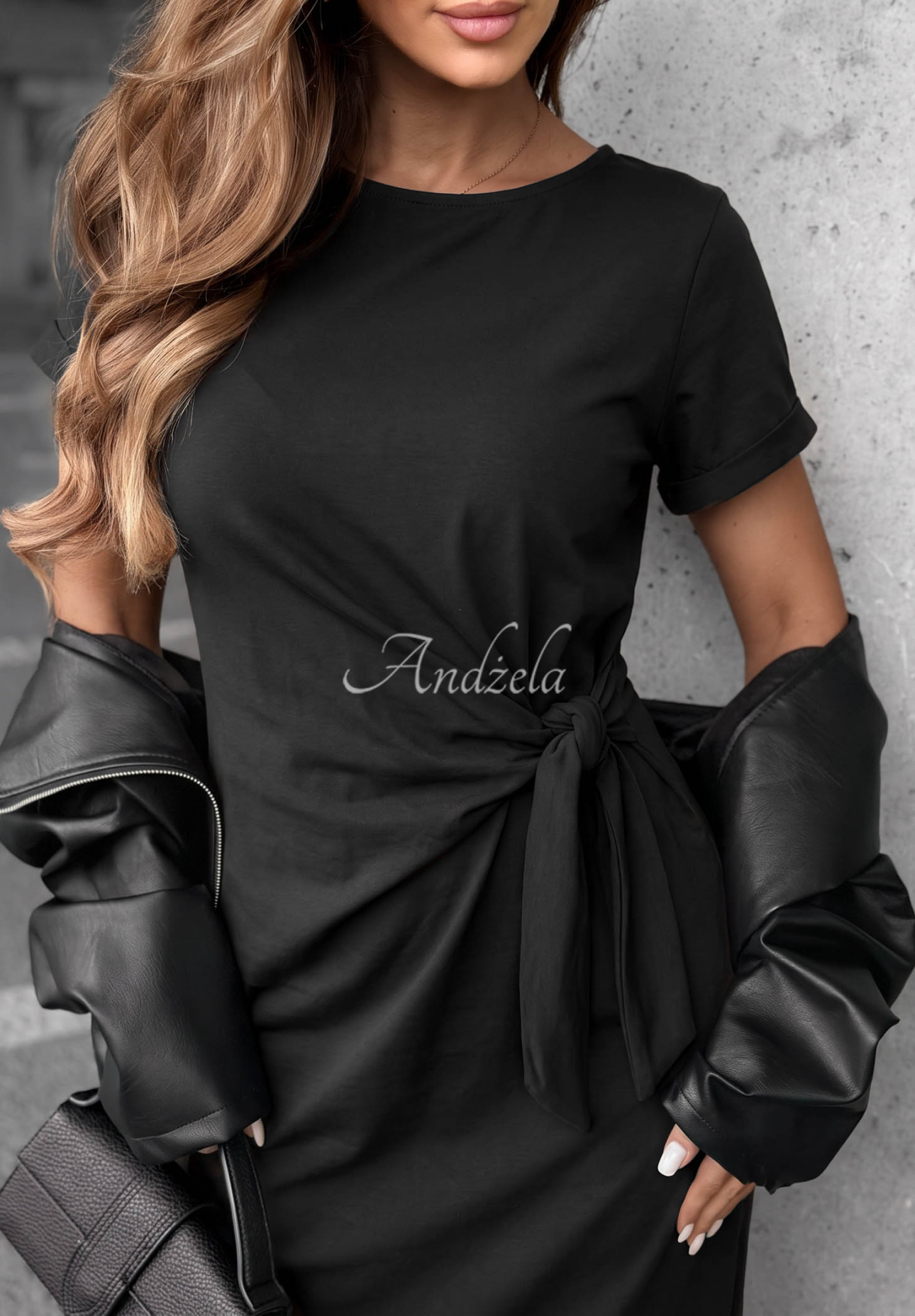 Rochie midi din bumbac cu legare Lady Perfection