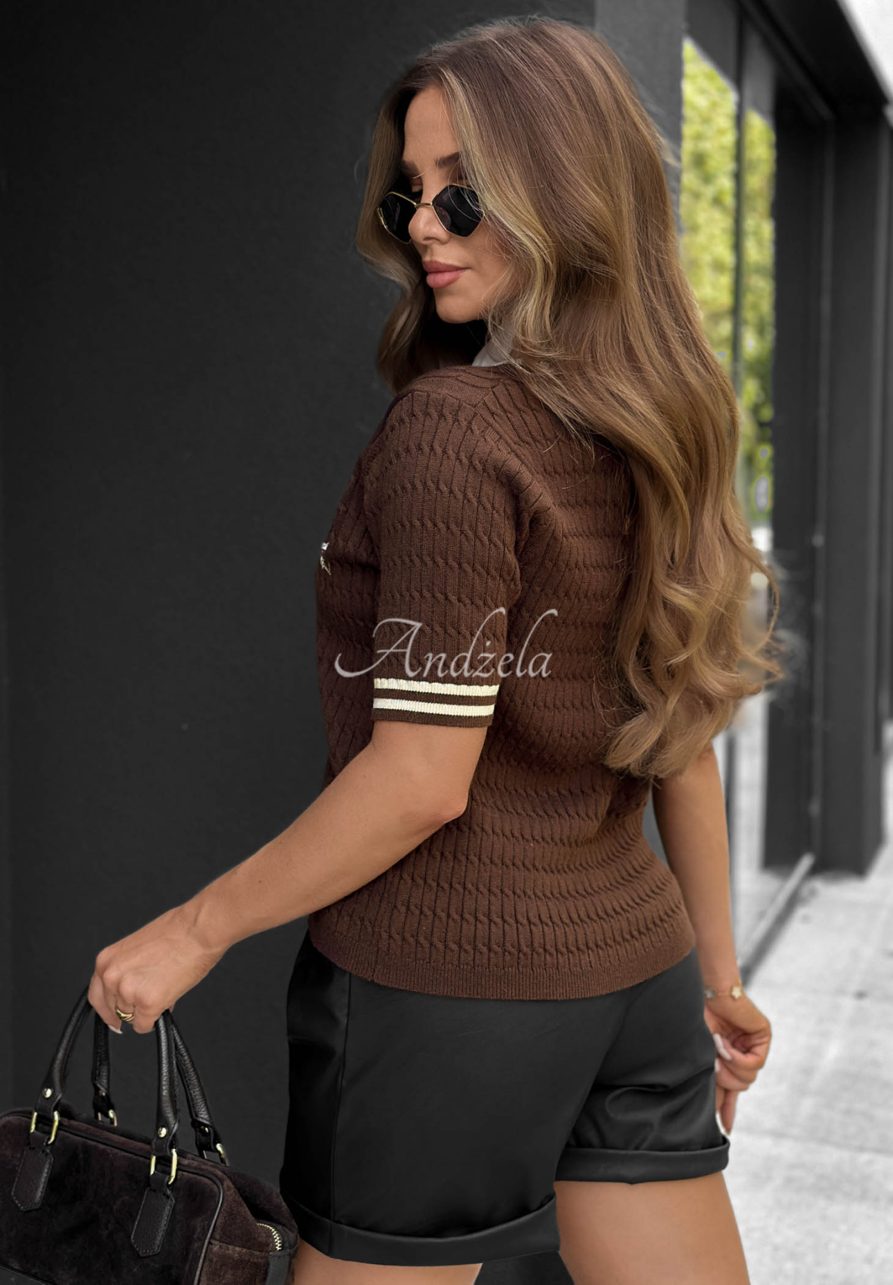 Pulover din vâscoză cu guler tip cămașă Tennis Club