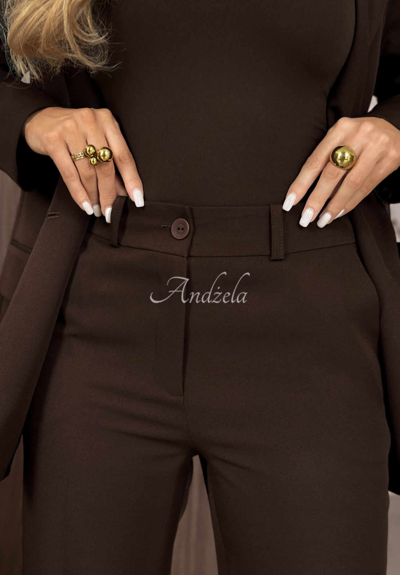 Pantaloni eleganți wide leg din viscoză Perfect Timing