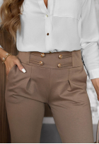 Pantaloni z guzikami Hello There negre