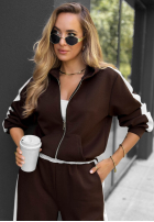 Compleu de trening Hanorac i Pantaloni z lampasem Lazy Sunday roșu