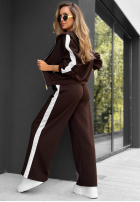 Compleu de trening Hanorac i Pantaloni z lampasem Lazy Sunday roșu