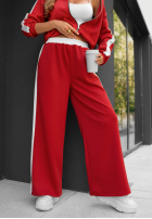 Compleu de trening Hanorac i Pantaloni z lampasem Lazy Sunday roșu