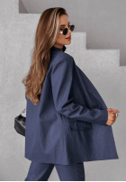 din denim Sacou Whole Story ciemnoniebieska