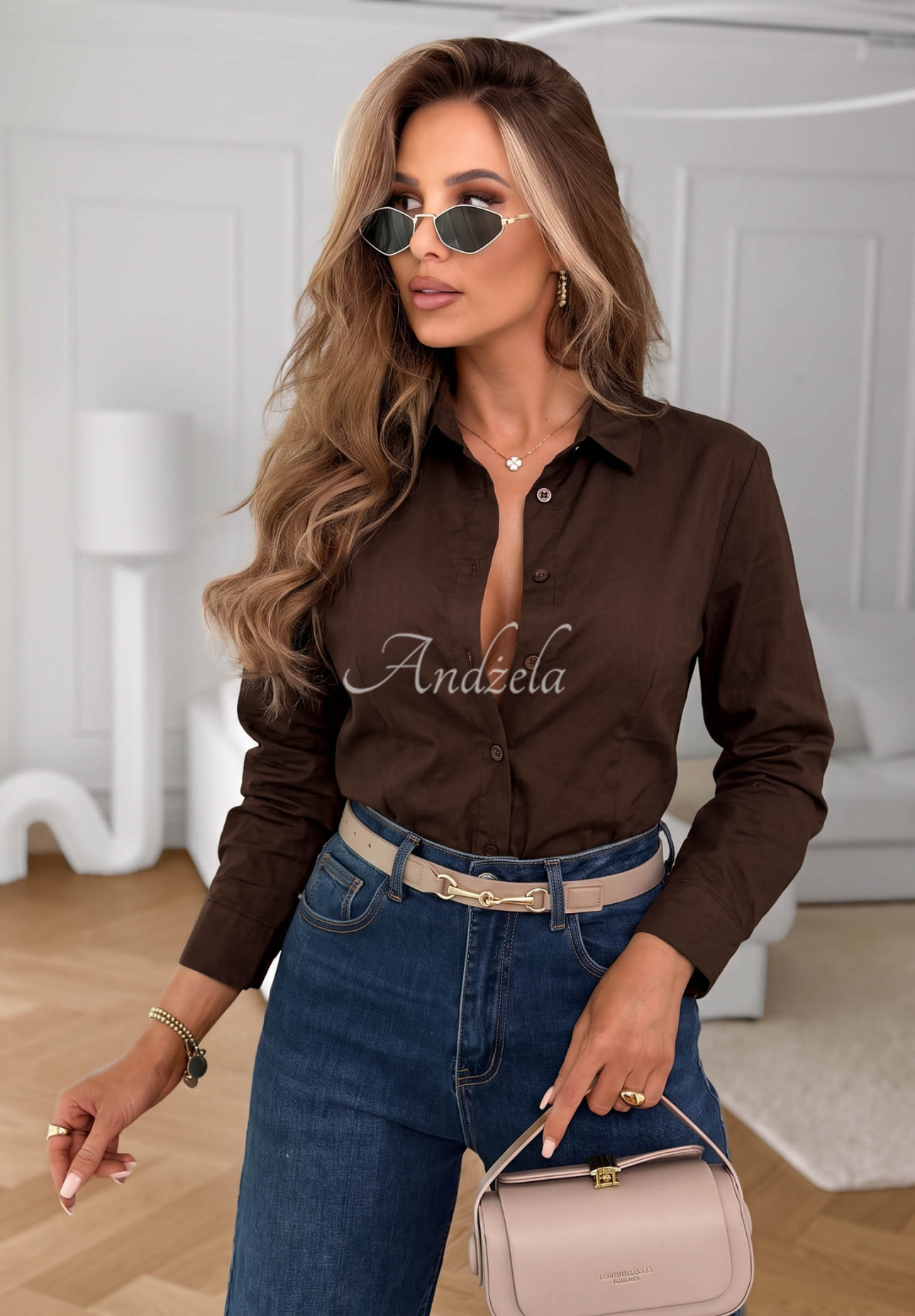 Cămașă clasică elegantă din bumbac Pearl Cove