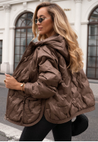 Pikowana Geacă z kapturem Autumn Escape bej