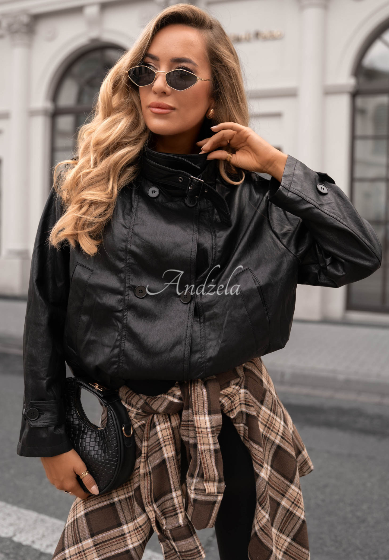 Geacă bomber din piele Midnight Walk