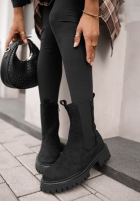 zamszowe Botine Timeless Step negre